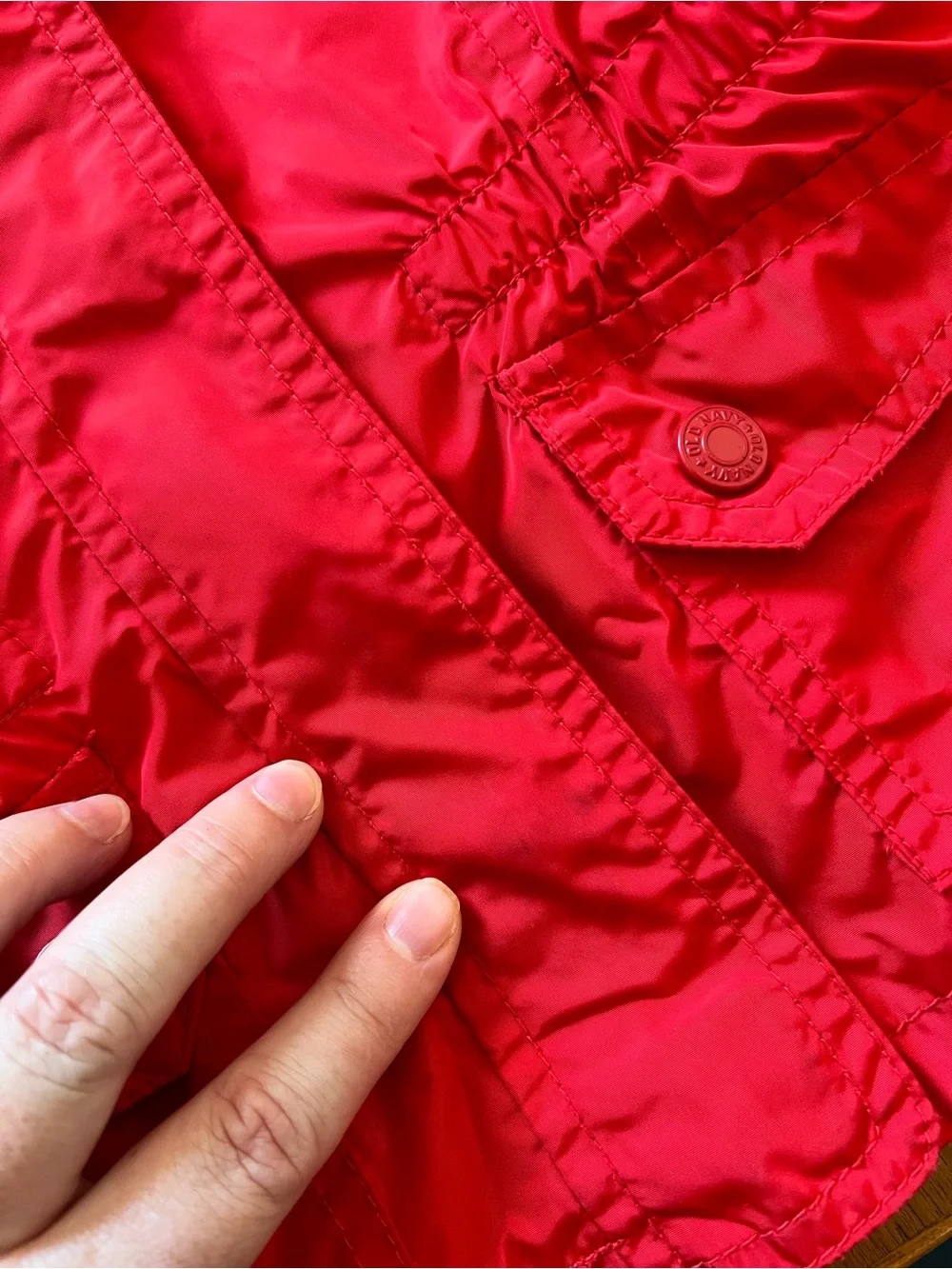 Girls' Red Hooded Jacket Old Navy 12-18 months